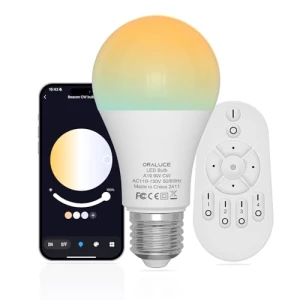 Умная светодиодная лампа с дистанционным управлением, ORALUCE
