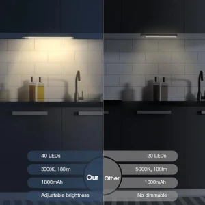 Светильник под шкафом с датчиком движения, перезаряжаемый, регулируемая яркость, MCGOR