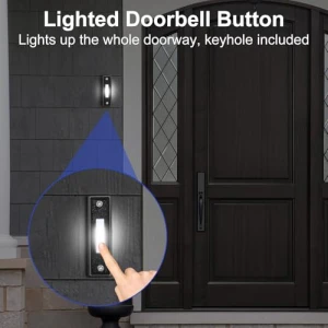 Кнопка дверного звонка с подсветкой, AUGHOA