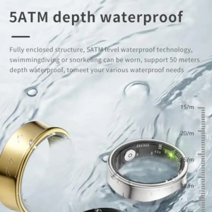 Умное кольцо с зарядным футляром и 5-дневным аккумулятором, Kalaxy47