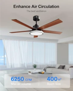 Умный потолочный вентилятор с подсветкой, Lumary