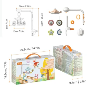 Детская кроватка с проекционным ночником — Видеоняни, Toys-Glory Fourall