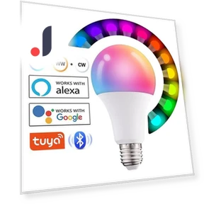 Умная лампа RGB + WW + CW — Светодиодные, Factory Discount Outlet