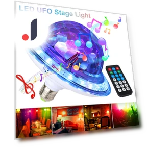 Светодиодная лампа RGB E27 UFO BT Crystal Magic Ball — Лампы и освещение, KITCHEN-MALL