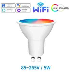 Умные светодиодные лампы WiFi GU10 RGB — Умные лампы, Lntelligent Living Hall