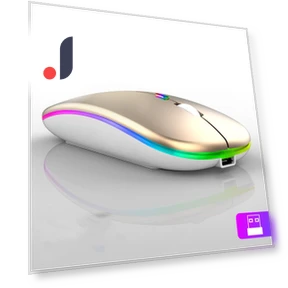 Беспроводная мышь с RGB подсветкой — Коврики для мыши, Meiteai-All