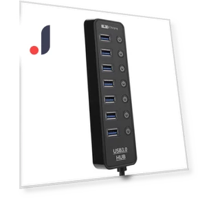 7-портовый USB 3.0 концентратор с выключателем — USB хабы, Honor Electronics