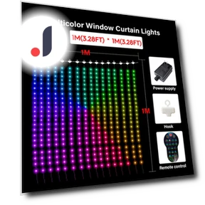 Умные гирлянды для оконных занавесок RGB — Гирлянды для дома, Modern Home Furnishing