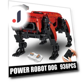 Технический робот-игрушечный радиоуправляемый моторизованный Boston Dynamics Модель большой собаки AlphaDog — Конструкторы, MOULD KING