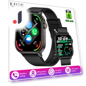 Умные часы Bluetooth Call Health Monitor Compass Outdoor — Браслеты и клипсы, LIGE