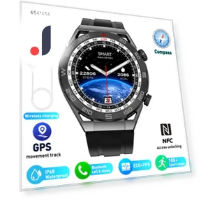 Умные часы с функцией ECG+PPG, NFC, Bluetooth, вызовами и GPS — Умные часы, Tiktop2