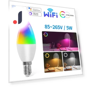 Умная светодиодная лампа WiFi E14 — Светодиодные, CozyLife