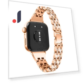 Металлический ремешок с украшением из страз — Ремешки для часов, Smartwatch 2025