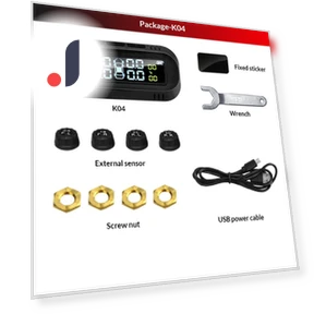 Solar Smart TPMS для автомобиля — Датчики давления в шинах, E-ACE