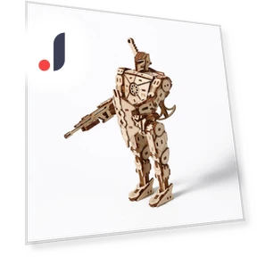 3D Стерео Модель Робота Пазл — Головоломки, Super Go