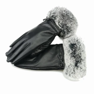 Женские кожаные перчатки с сенсорным экраном — Перчатки с подогревом, ZF Be