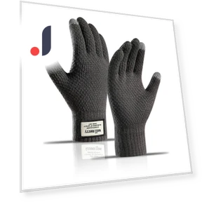 Зимние мужские вязаные перчатки с сенсорным экраном — Перчатки, Selected Gloves