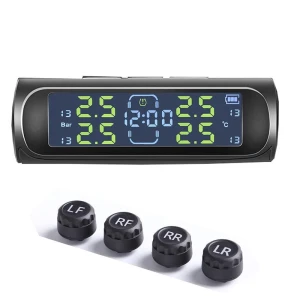 Универсальные автоматические солнечные + USB часы с ЖК-дисплеем — Датчики давления в шинах, Home Of Auto Parts