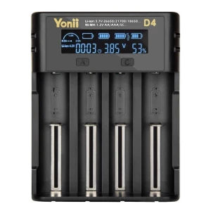 Зарядное устройство с 4 слотами и ЖК-дисплеем — Внешние аккумуляторы, cosmall
