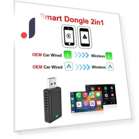 Автоматический беспроводной адаптер Carplay Android Smart Dongle 2 в 1 — USB-адаптеры, A Surname Home