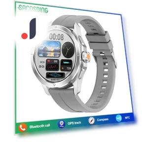 Смарт-часы с AMOLED дисплеем и GPS — Умные часы, SACOSDING