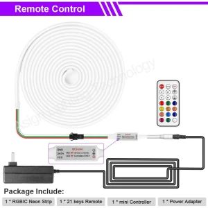 Светодиодный неоновый веревочный светильник — Светодиодные ленты, Tuya