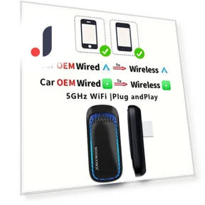 2 в 1 RGB беспроводной Carplay адаптер для OEM Smart Box USB — Аксессуары для телефонов, Auto Launcher