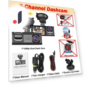 3-канальный автомобильный видеорегистратор WIFI Dash Cam — Видеорегистраторы, Auto Accessories Home