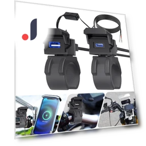 Умный разъем для зарядки PD QC3.0 12V 24V с USB Type C — Зарядные устройства, JOHO