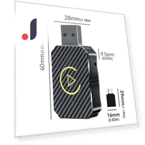 Беспроводной адаптер Carplay Android Auto 2 в 1 Mini Smart Dongle — Аксессуары для телефонов, GYROBALL