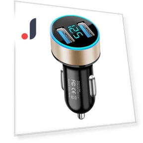 Умное автомобильное зарядное устройство с двумя USB-портами — Автомобильные зарядные устройства, Smarter than future