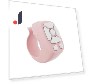 Подставка-кольцо Bluetooth 2-в-1 и пульт дистанционного управления для перелистывания страниц с отделением — Наклейки, Smarter than future