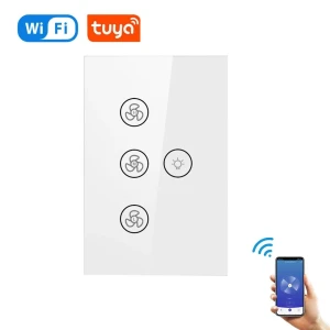 Сенсорная панель для умного вентилятора и света — Умные выключатели, Modern Home Furnishing