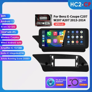 Автомобильная мультимедийная система с Android 13 и CarPlay, OSSURET