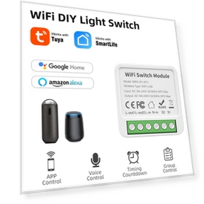 Mini Tuya 2/3/4-канальный WIFI умный переключатель — Умные модули, AUBESS