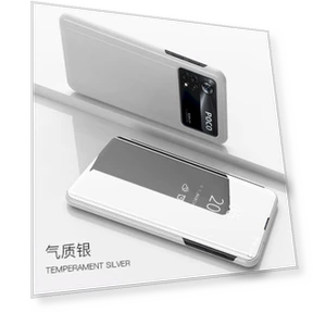 Роскошный умный зеркальный кожаный флип-чехол-подставка — Чехлы-книжки, case-A1