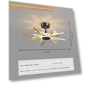 Потолочный вентилятор со светильником — Комплекты освещения для потолочных вентиляторов, Yuda Lighting