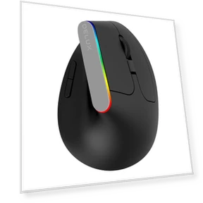 Беспроводная бесшумная эргономичная вертикальная игровая мышь — Коврики для мыши, Delux