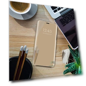 Тонкий прозрачный умный зеркальный чехол с магнитной откидной подставкой — Аксессуары для телефонов, Uav parts center