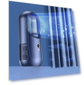 Безлопастной вентилятор со светодиодным дисплеем — Персональные вентиляторы, Xiaomimijia