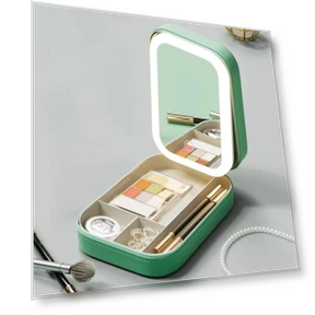 Умное светодиодное зеркальное косметическое зеркало — Косметички, Makeup Kits