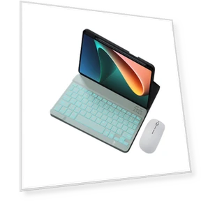 Беспроводной Bluetooth-клавиатура с подсветкой и мышь — Клавиатурные чехлы, Glasses