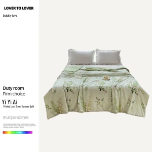 Печатное легкое одеяло из 100% хлопка, JDST online