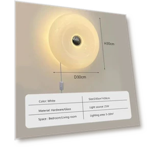 Скандинавское стеклянное настенное бра — Настенные светильники, Chic Home