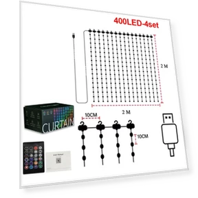 Умные светодиодные занавески — LED ленты, Auto Accessories Home