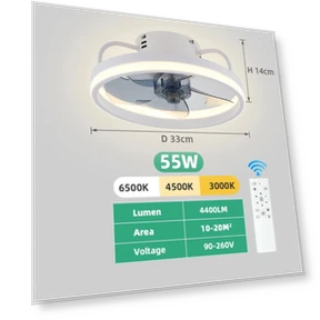 Умный потолочный вентилятор с подсветкой — Потолочные вентиляторы, Intelligent Living Hall