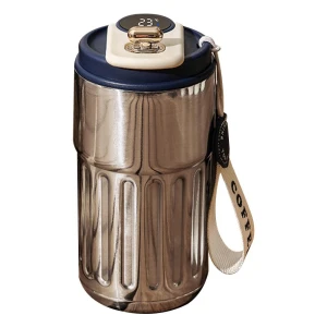 Умная термос-бутылка со светодиодным дисплеем температуры и кофейной чашкой — Умные бутылки для воды, Drive Home Supplies