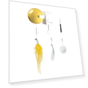 Дверная подвесная электрическая игрушка для кошек с перьями — Игрушки для питомцев, I love My Pet