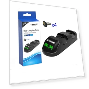 Зарядное устройство для двух контроллеров с подставкой — Аксессуары, minmin005