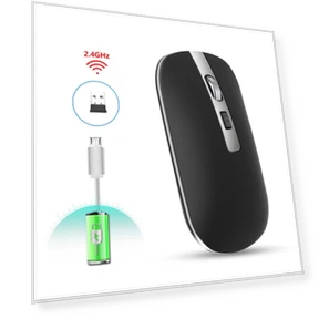 Беспроводная перезаряжаемая мышь — Коврики для мыши, Uav parts center